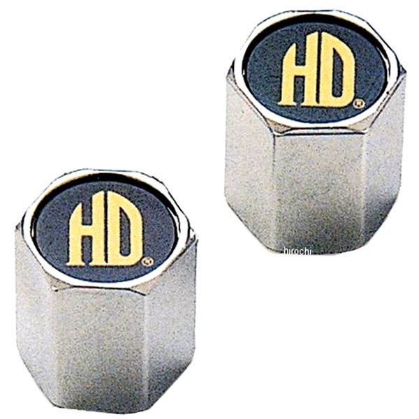 クローム・ABSバルブステムキャップ ゴールド・H-Dロゴ 2個入り 41146-97