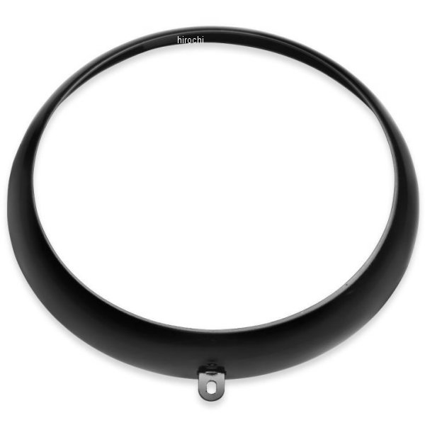 7インチ ヘッドライト トリムリング 08年以降 FLST グロスブラック 67700115