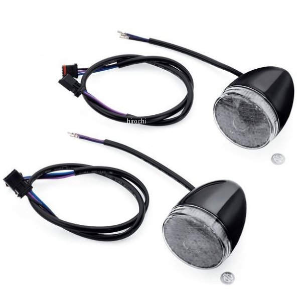 LEDブレットウインカー ブラック/スモークレンズ(左右ペア) 67800480