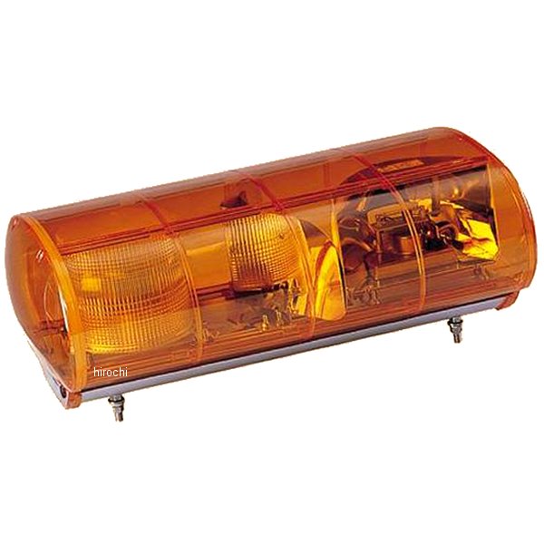 散光式警光灯/回転灯 フラッシュランプ 24V M型 黄色 Sタイプ
