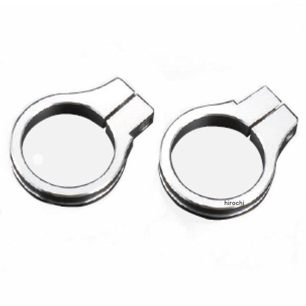 マシンドヘッドライトステークランプ サークル φ43mm シルバー 1個入り