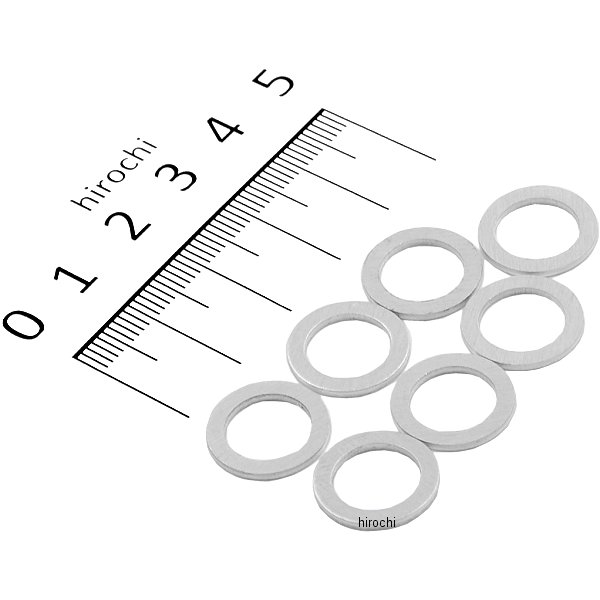 クラッシュワッシャー 内径10mm アルミ 7枚入り