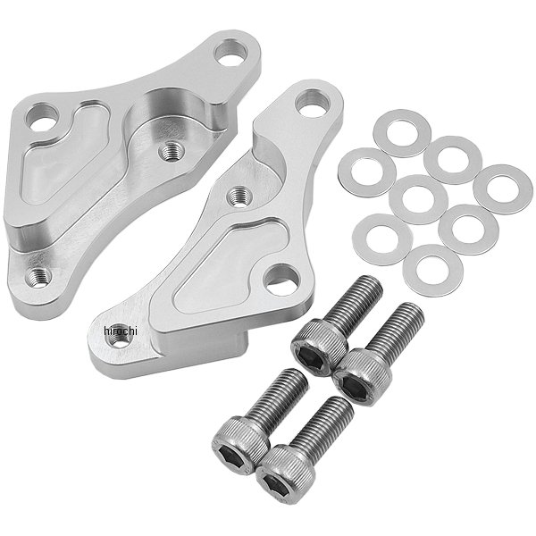 フロントキャリパーサポート ブレンボ65mmピッチパッド&STDローター径 92年-06年 VTR1000F シルバー