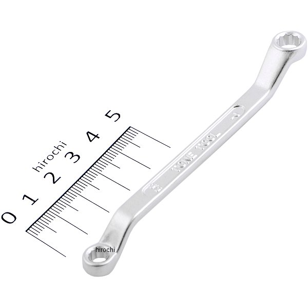 ショート めがねレンチ (45°) 両口 対辺 5.5-7mm 長さ 104mm