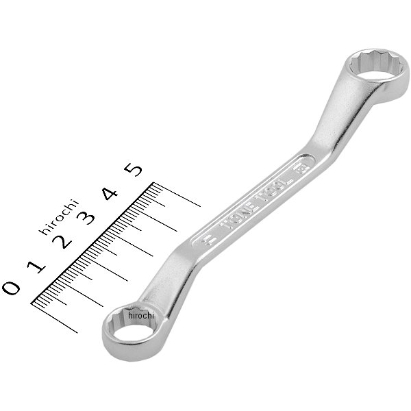 ショート めがねレンチ (45°) 両口 対辺 11-13mm 長さ 115mm