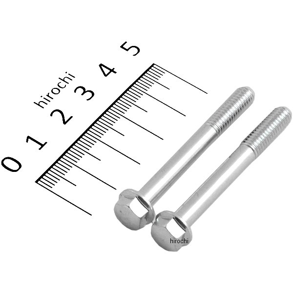 ホンダ純正タイプ フランジ六角ボルト ユニクロ M6x50 P1.0 2本入り