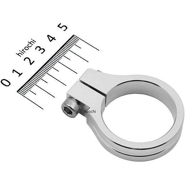 マシンドヘッドライトステークランプ サークル φ39mm シルバー 1個入り