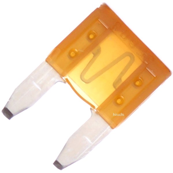 ミニヒューズ 5A 10個入り 黄褐