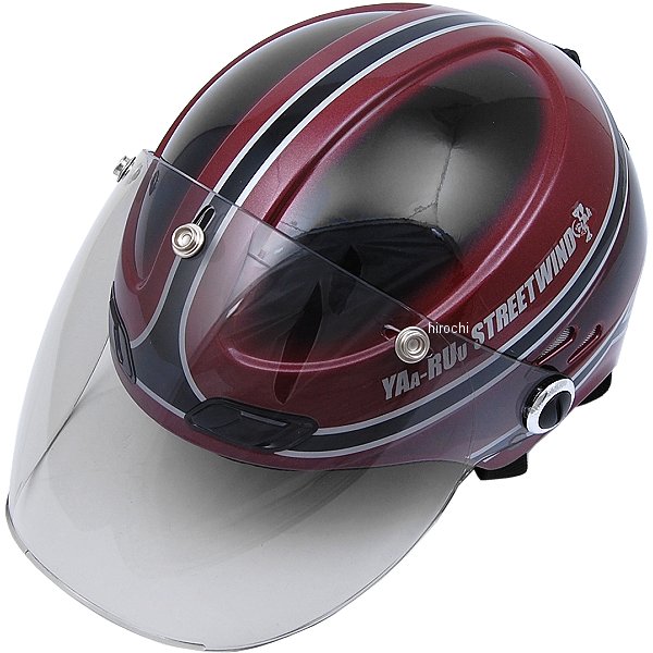 ハーフヘルメット STR-Z JT マルーン/黒 フリーサイズ(58-59cm)