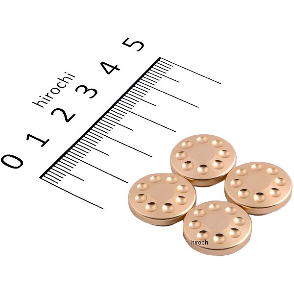 キャップボルトカバー M10用 4個入り シャンパンゴールド