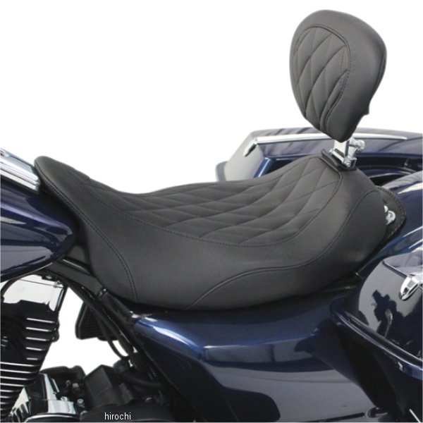 ソロ シート ワイド Tripper ダイヤモンド 08年-20年 ツーリング バックレスト付き