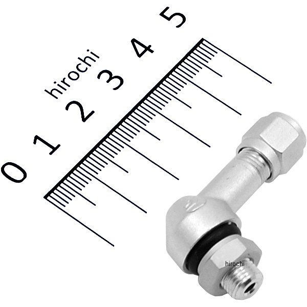 ゲイルスピード エアバルブ 74° アルミキャップ付き φ8.5対応 ゲイルスピード、ダイマグ、マルケジーニ、マービック シルバー