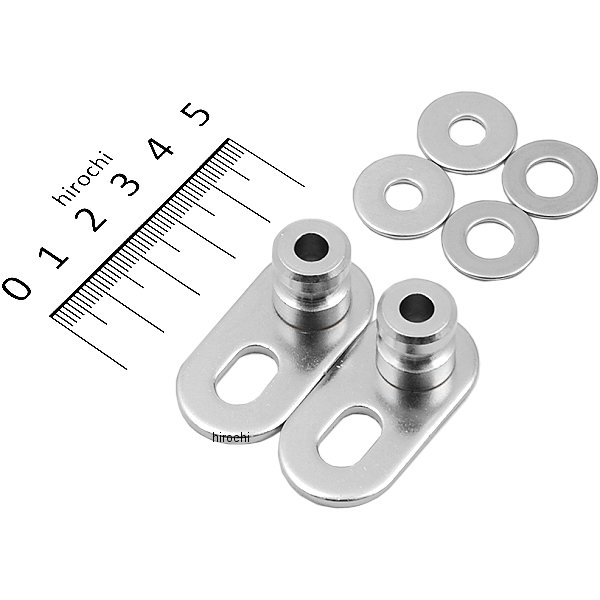 プレートウインカーステー ネジ径6mm、8mm 汎用 2個入り クローム