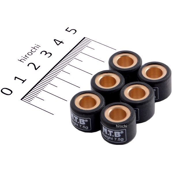 ウエイトローラー ヤマハ系汎用 15φ×12 7.0g 1セット6個入り