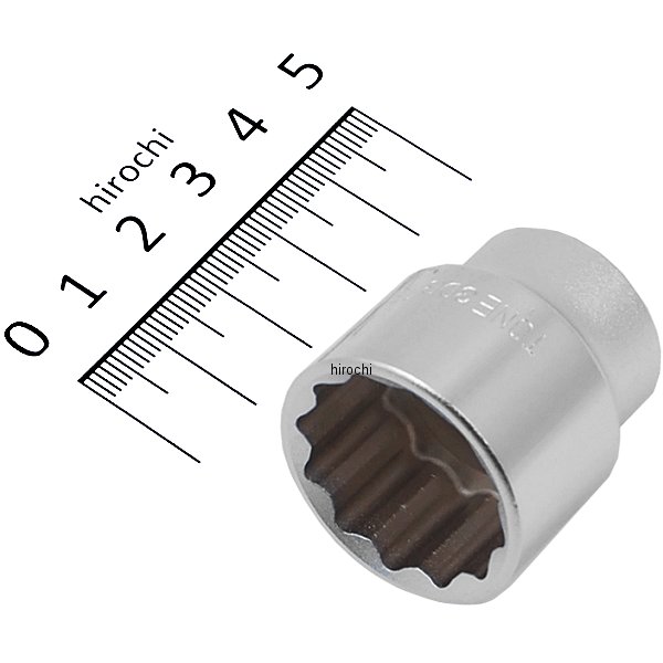 ソケット(12角) インチ 対辺 15/16インチ 長さ 34mm 差込角 9.5mm (3/8インチ)