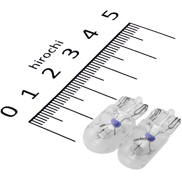 白熱ハイパワーバルブ T10 12V5W ウェッジ 2個入り