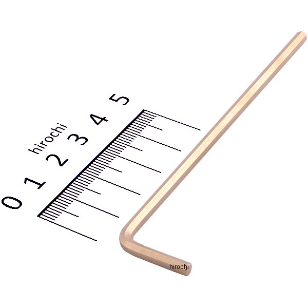 6角 L型 ロング レンチ ゴールド ミリサイズ 3mm