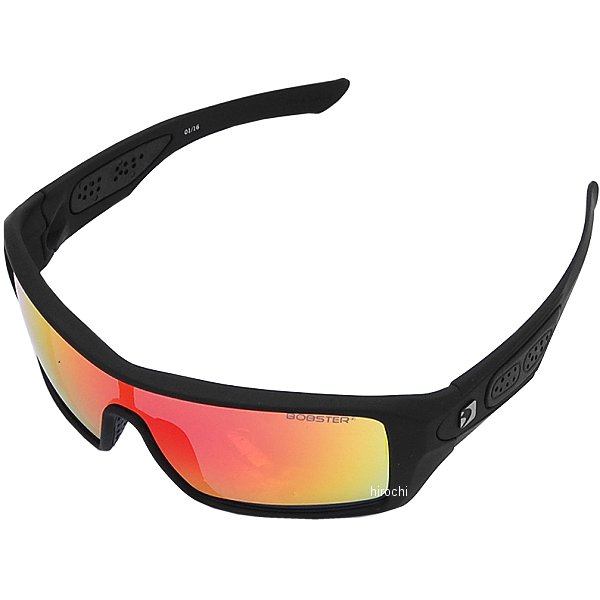 サングラス Paragon 黒(つや消し)/赤 ミラーレンズ