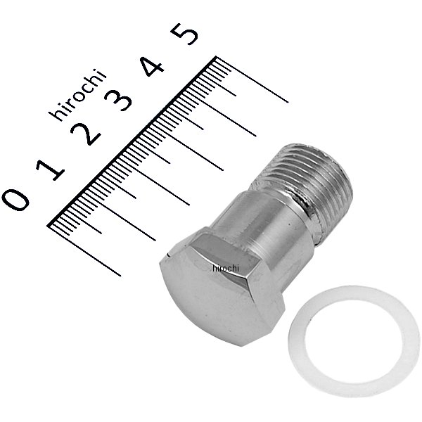 Machine タコメーター ブロックオフ プラグ 57年-84年 XL クローム (1個売り)