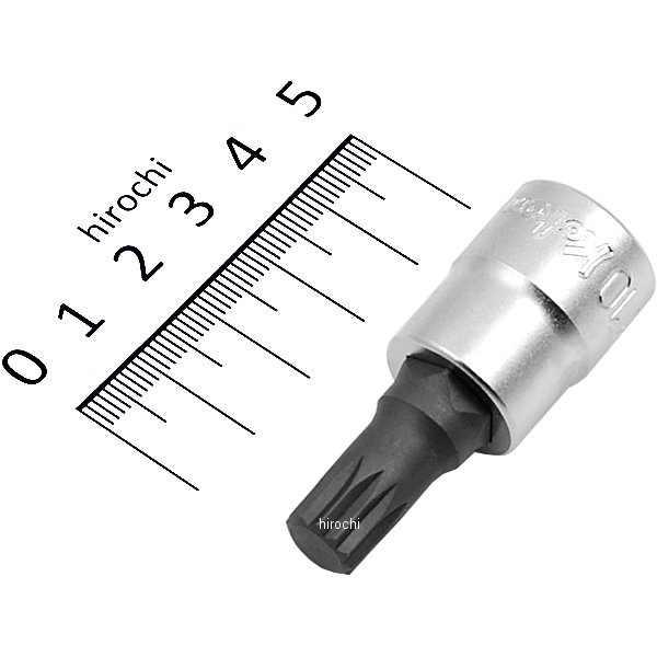 3/8インチsq 3重4角ビットソケット(XZN) 全長50mm M10