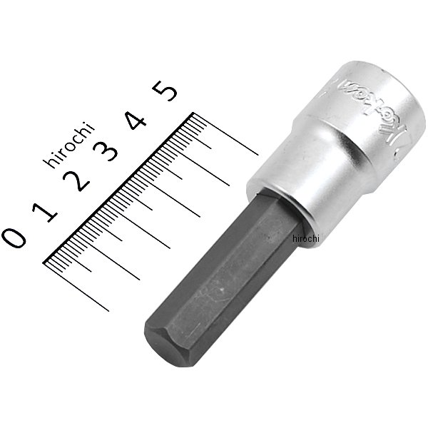 1/2インチsq ヘックスビットソケット 全長75mm 12mm