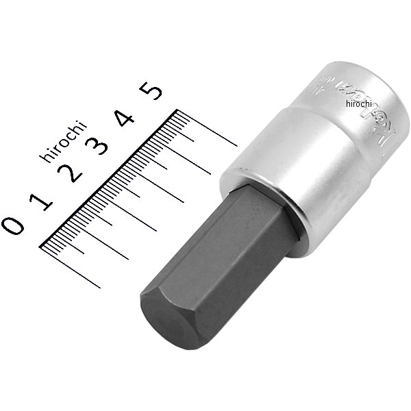 1/2インチsq ヘックスビットソケット 全長75mm 17mm