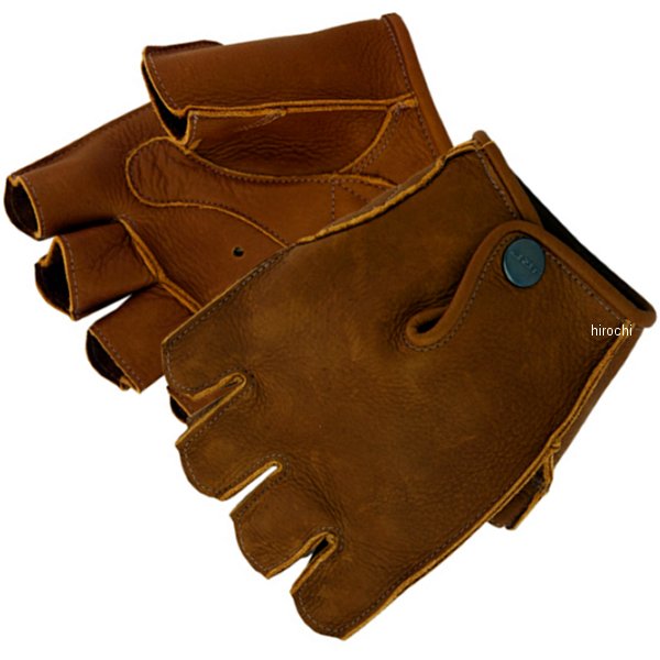 レザーグローブ 指切り ライトブラウン Lサイズ