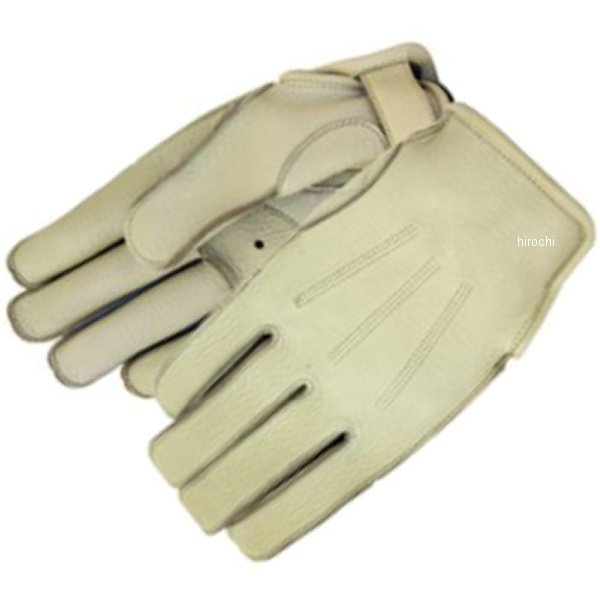 レザーグローブ ショート アイボリー Lサイズ
