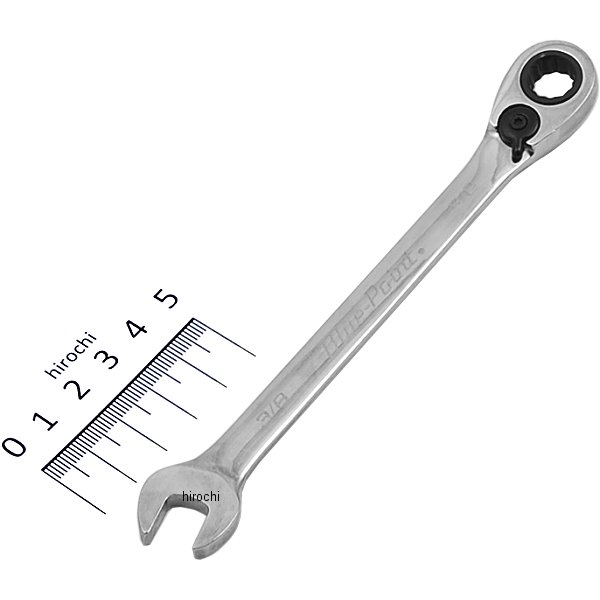 ブルーポイント 15°オフセット スタンダード ハンドル コンビレンチ 12角 3/8インチ