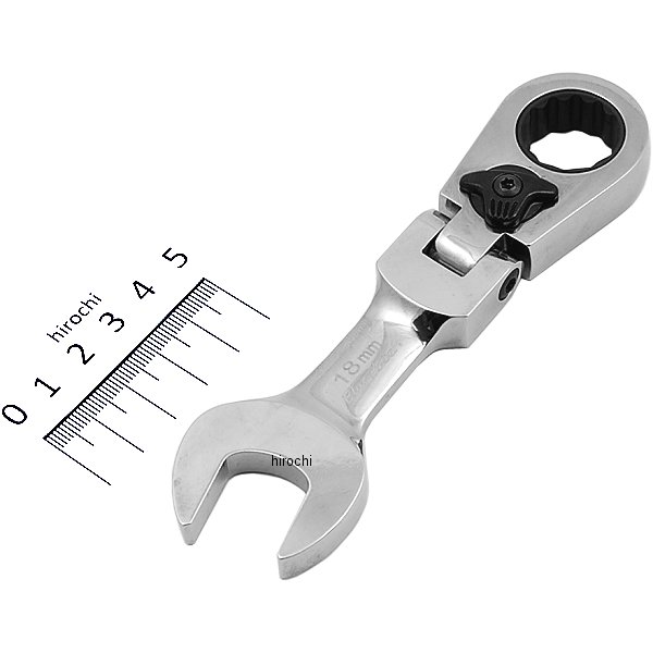 ブルーポイント 15°オフセット フレックス ヘッド スタビ ラチェット 12角 18mm