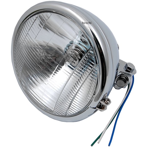 ヘッドライト 6.5インチ H4 55/100W クローム