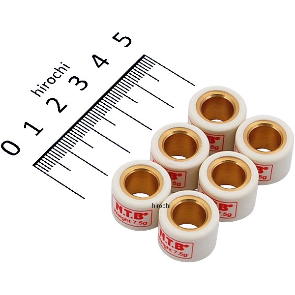 ウエイトローラー スズキ系汎用 16φ×12 7.5g Aタイプ 1セット6個入り