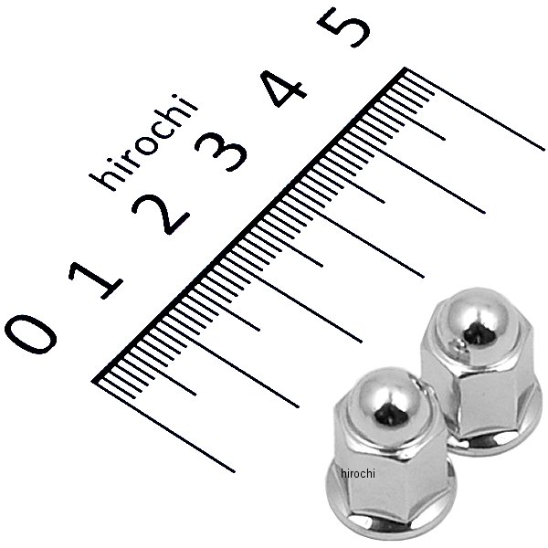 ポッシュ フランジ付ロング袋ナット M6 P1.0 メッキ 2個入り