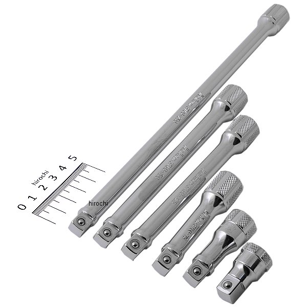 3/8インチsq エクステンションバーシュリンクパックセット 6ヶ組