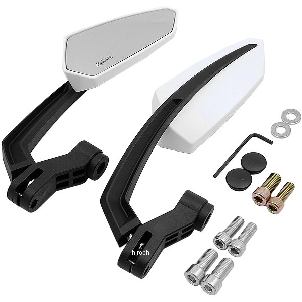 MAG01 ミラー 汎用 白 左右セット