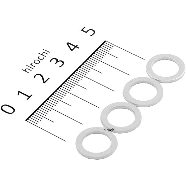 クラッシュワッシャー 内径10mm アルミ 4枚入り