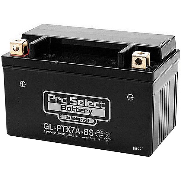 バイク用 バッテリー ジェルタイプ GL-PTX7A-BS YTX7A-BS互換 (液入充電済)