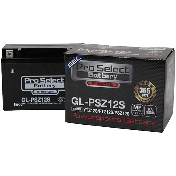 バイク用 バッテリー ジェルタイプ GL-PSZ12S YTZ12S互換 (液入り充電済み)