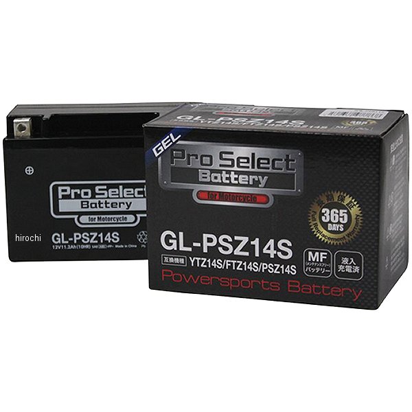 バイク用 バッテリー ジェルタイプ GL-PSZ14S YTZ14S互換 (液入り充電済み)