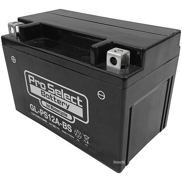 バイク用 バッテリー ジェルタイプ GL-PS12A-BS YT12A-BS互換 (液入り充電済み)