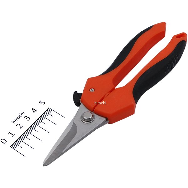 190mm はさみ 万能(ギザ刃 バネ付/ステンレス製)