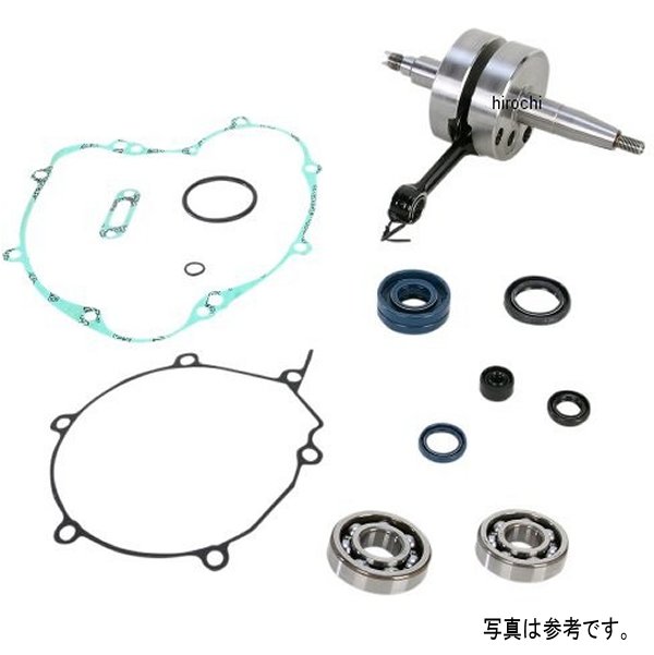 クランクシャフトキット ベアリング、ガスケット付き 06年-13年 KX100 左右ペア