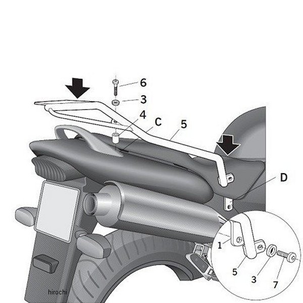 トップマスターフィッティングキット 03年-06年 ホーネット600