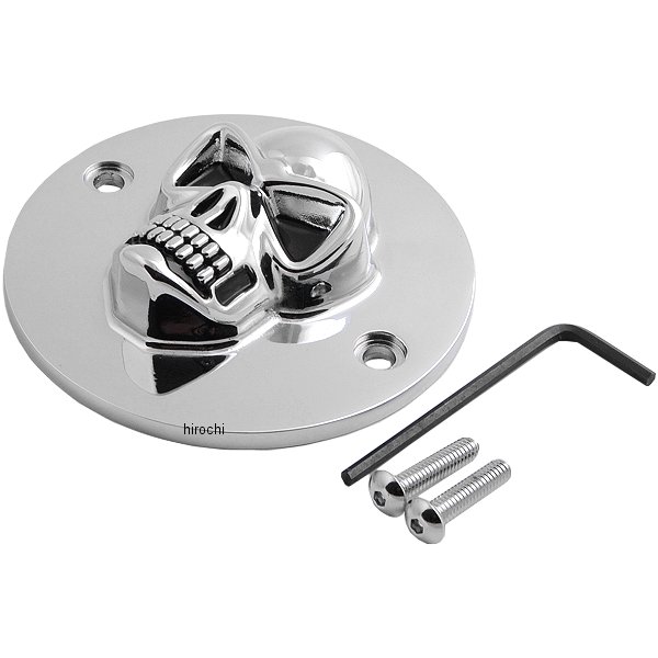 ポイントカバー スカル 3D 04年以降 XL クローム