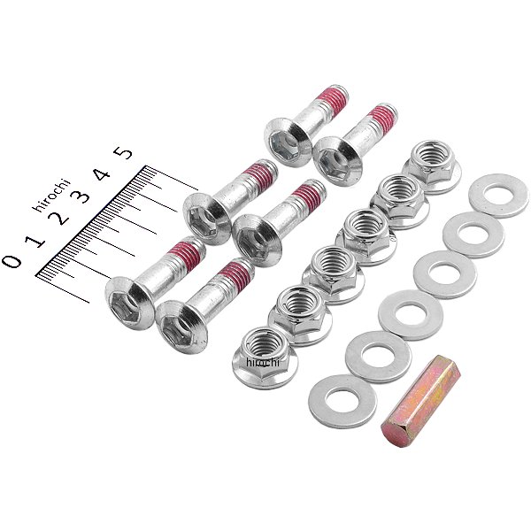 スプロケット ボルトキット 8mm シルバー (6個入り)