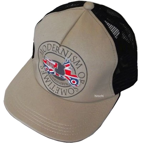 PUコットン メッシュキャップ ベージュ