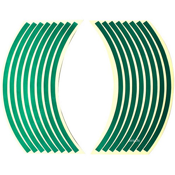 リムステッカー 10インチ用 緑