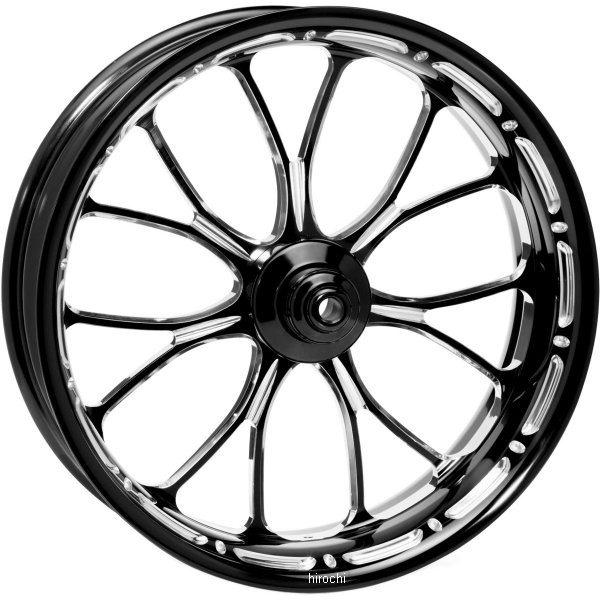 フロントホイール 21 x 3.5 ヒーゼン プラチナカット 08年-21年 FLHR ABS デュアル