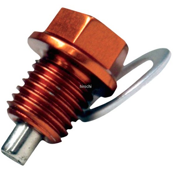 オイル ドレンボルト 磁石付き 98年以降 KTM 12mmX1.5X20mm オレンジ