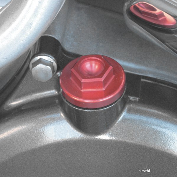 オイル フィラー プラグ 79年以降 ホンダ、ヤマハ、スズキ、カワサキ 赤